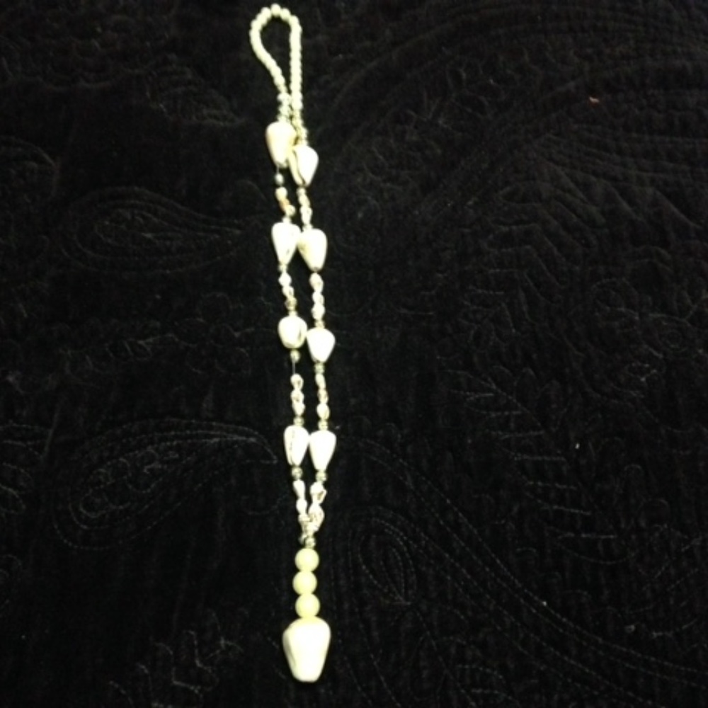 Vintage Seashell, Pearl, & Gold Beaded Necklace